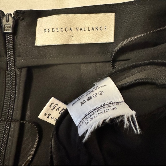 Rebecca Vallance 2 Black Stripe High Waist Wide Leg Pants Trousers Capsule - Picture 11 of 11